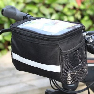 Outdoor Bike Cycling Bicycle Handlebar Bag Front Frame Tube Pouch Basket Pannier
